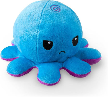 Teeturtle - the Original Reversible Octopus Plushie - Glow in the Dark - Cute Sensory Fidget Stuffed Animals That Show Your Mood