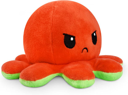 Teeturtle - the Original Reversible Octopus Plushie - Glow in the Dark - Cute Sensory Fidget Stuffed Animals That Show Your Mood