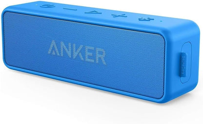 Anker Soundcore 2 Portable Bluetooth Speaker with IPX7 Waterproof, 24-Hour Playtime, Wireless Stereo Pairing, 12W Stereo Sound, Bluetooth 5, Bassup, Electronics for Home, Shower, Outdoors, Travel