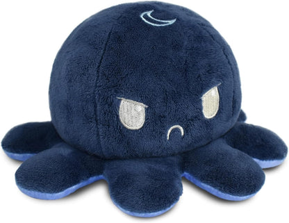 Teeturtle - the Original Reversible Octopus Plushie - Glow in the Dark - Cute Sensory Fidget Stuffed Animals That Show Your Mood