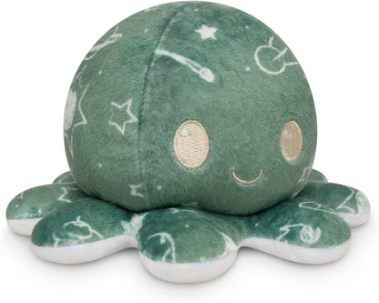 Teeturtle - the Original Reversible Octopus Plushie - Glow in the Dark - Cute Sensory Fidget Stuffed Animals That Show Your Mood