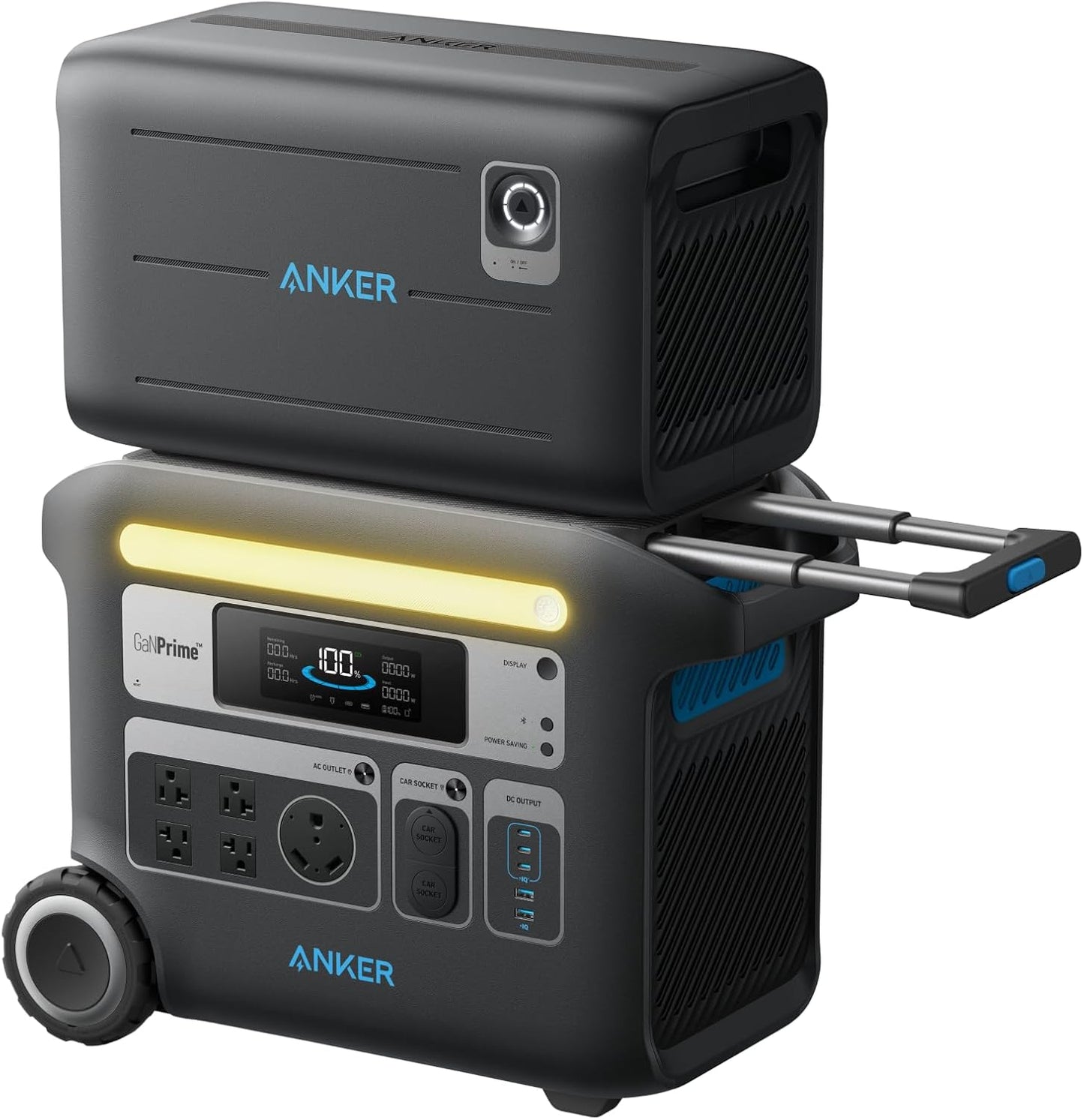 Anker SOLIX F2000 Portable Power Station, Powerhouse 767, 2400W Solar Generator, Ganprime Battery Generators for Home Use, Lifepo4 Power Station for Outdoor Camping, and Rvs (Solar Panel Optional)