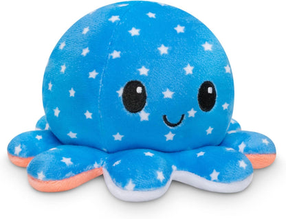 Teeturtle - the Original Reversible Octopus Plushie - Glow in the Dark - Cute Sensory Fidget Stuffed Animals That Show Your Mood