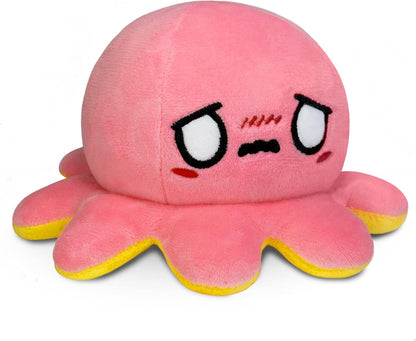 Teeturtle - the Original Reversible Octopus Plushie - Glow in the Dark - Cute Sensory Fidget Stuffed Animals That Show Your Mood