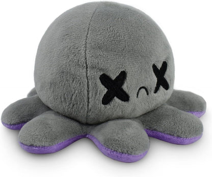 Teeturtle - the Original Reversible Octopus Plushie - Glow in the Dark - Cute Sensory Fidget Stuffed Animals That Show Your Mood