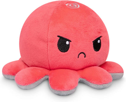 Teeturtle - the Original Reversible Octopus Plushie - Glow in the Dark - Cute Sensory Fidget Stuffed Animals That Show Your Mood