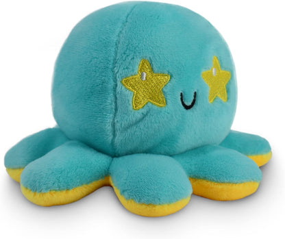 Teeturtle - the Original Reversible Octopus Plushie - Glow in the Dark - Cute Sensory Fidget Stuffed Animals That Show Your Mood