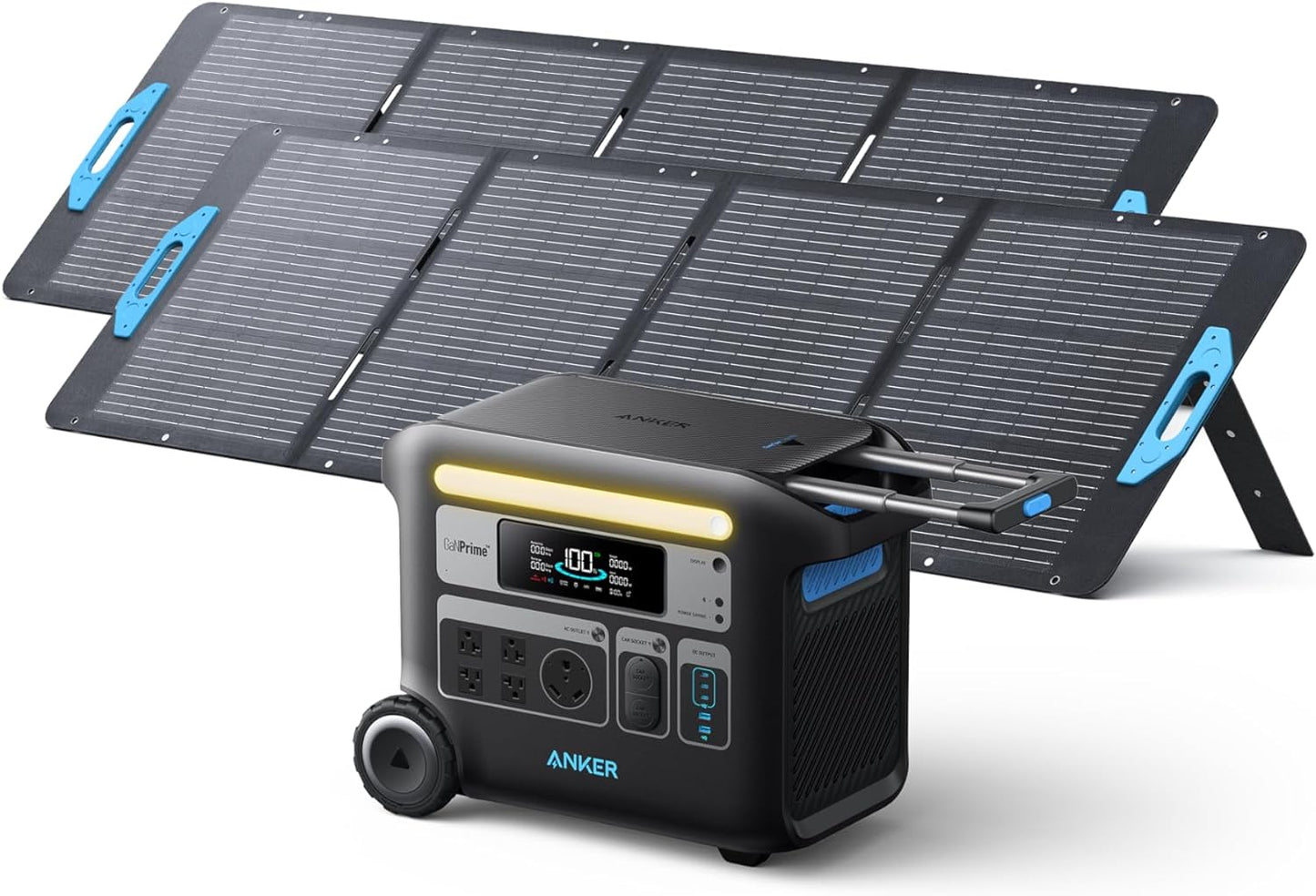 Anker SOLIX F2000 Portable Power Station, Powerhouse 767, 2400W Solar Generator, Ganprime Battery Generators for Home Use, Lifepo4 Power Station for Outdoor Camping, and Rvs (Solar Panel Optional)