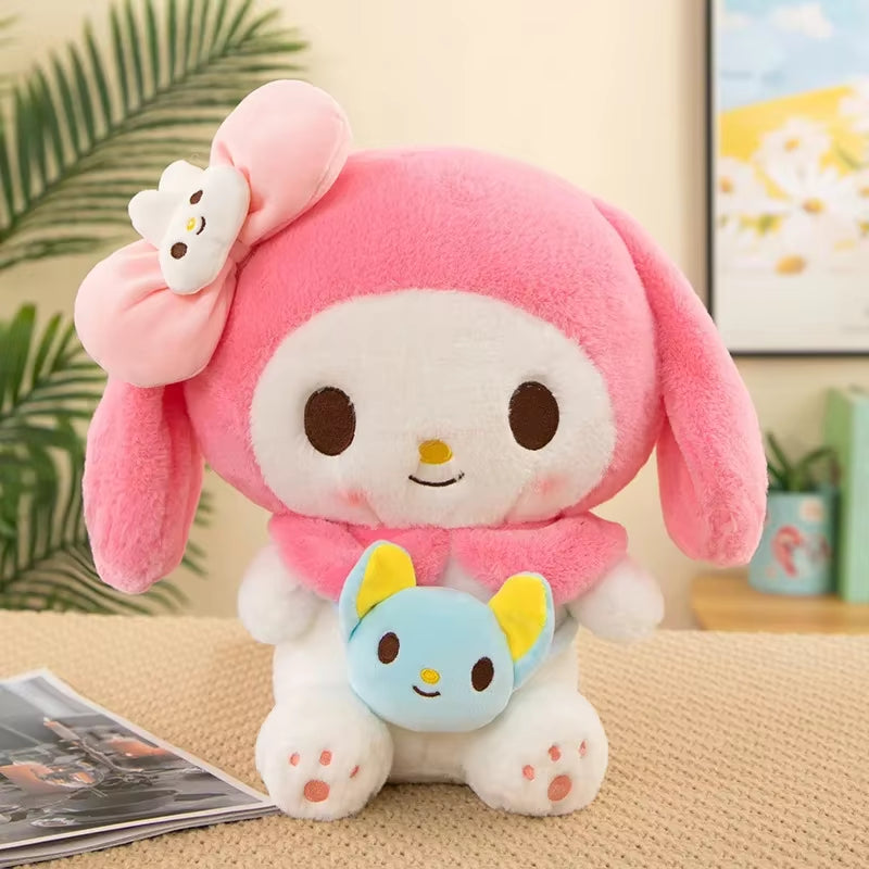 50Cm Sanrio Kuromi Plush Dolls Kawaii My Melody Cinnamoroll Soft Stuffed Animals Anime Figure Pillow Cartoon Decor Kids Toys