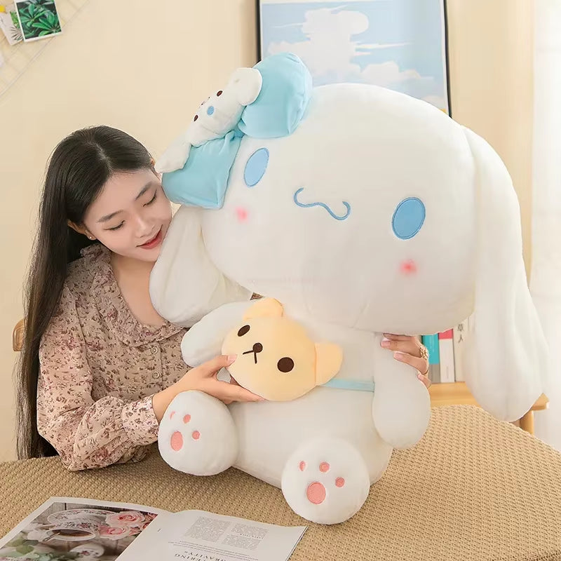 50Cm Sanrio Kuromi Plush Dolls Kawaii My Melody Cinnamoroll Soft Stuffed Animals Anime Figure Pillow Cartoon Decor Kids Toys