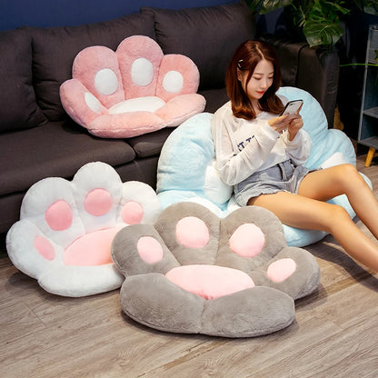 Lovely Plush Bear Paw Cushion Pillow Soft Stuffed Seat Sofa Indoor Home Decor Toys Kawaii Birthday Gift