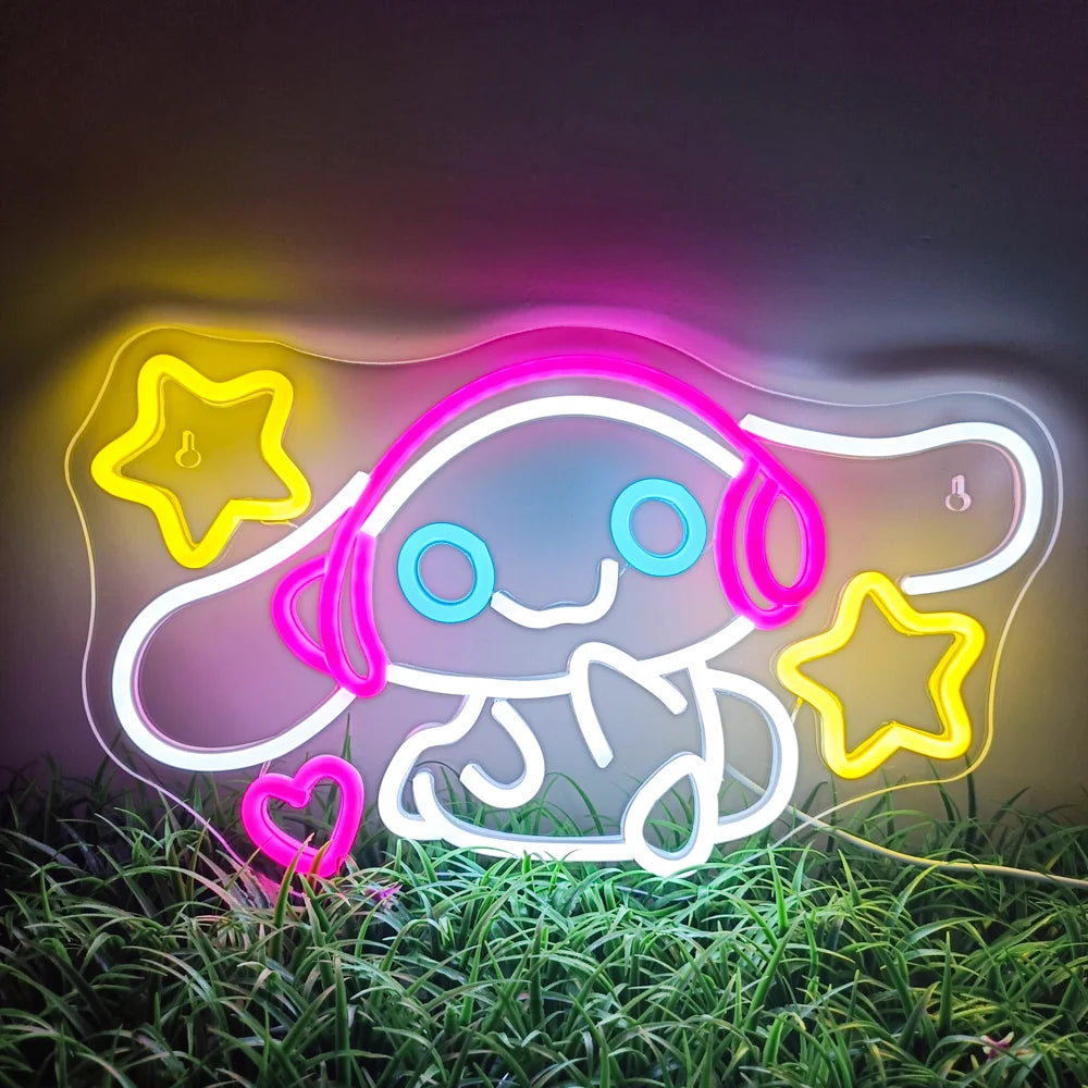 Sanrio Cinnamoroll LED Neon Sign Kawaii Anime Neon Sign 