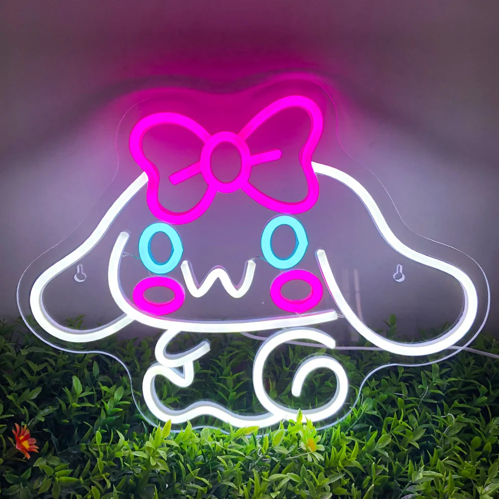 Sanrio Cinnamoroll LED Neon Sign Kawaii Anime Neon Sign 