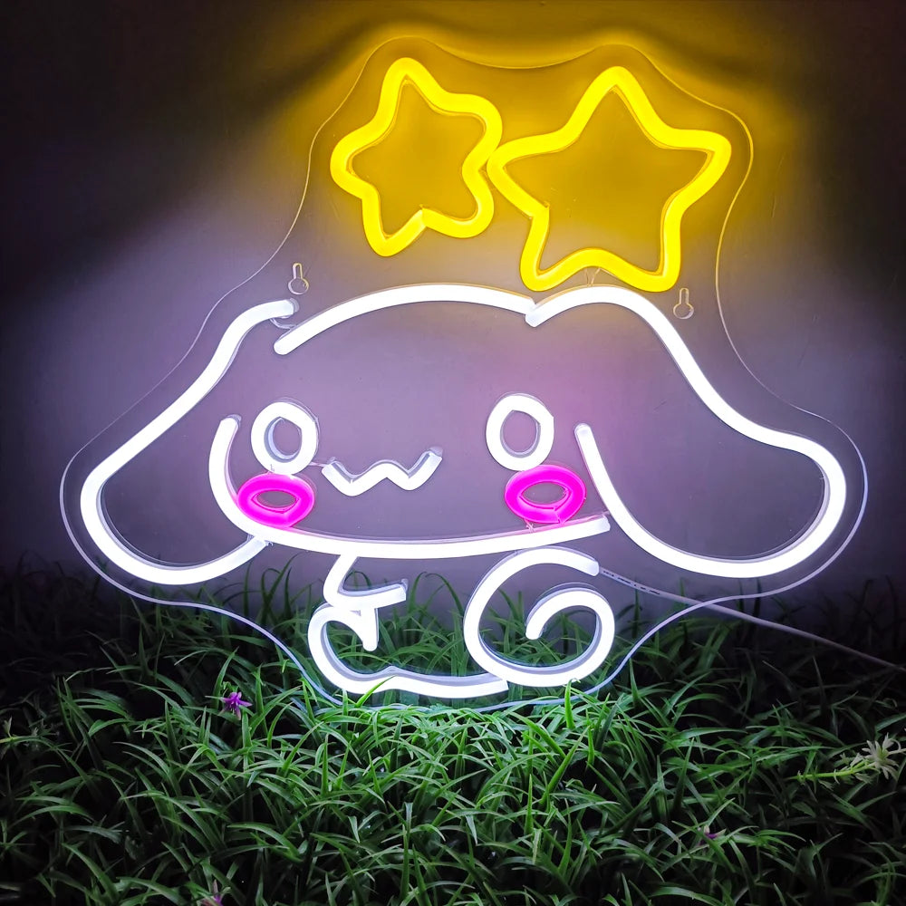 Sanrio Cinnamoroll LED Neon Sign Kawaii Anime Neon Sign 