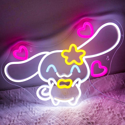 Sanrio Cinnamoroll LED Neon Sign Kawaii Anime Neon Sign 