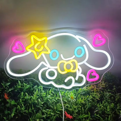 Sanrio Cinnamoroll LED Neon Sign Kawaii Anime Neon Sign 