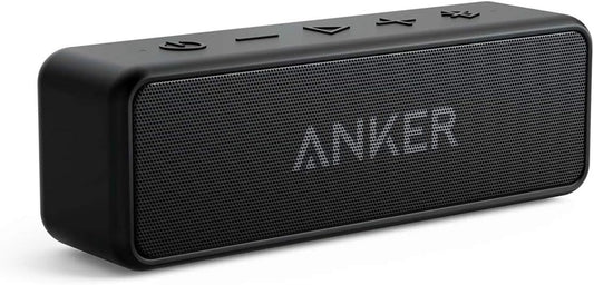 Anker Soundcore 2 Portable Bluetooth Speaker with IPX7 Waterproof, 24-Hour Playtime, Wireless Stereo Pairing, 12W Stereo Sound, Bluetooth 5, Bassup, Electronics for Home, Shower, Outdoors, Travel