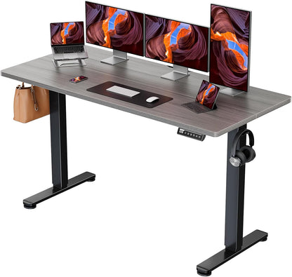 Ergear Height Adjustable Electric Standing Desk, 48 X 24 Inches Sit Stand up Desk, Memory Computer Home Office Desk (Black)