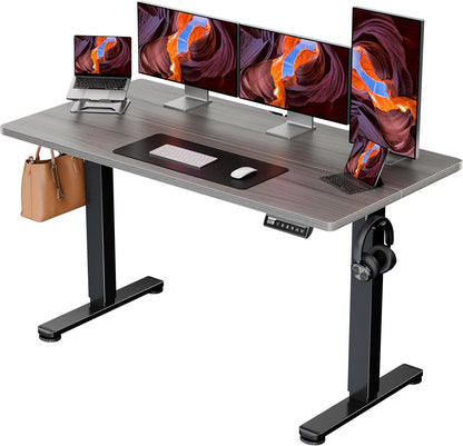 Ergear Height Adjustable Electric Standing Desk, 48 X 24 Inches Sit Stand up Desk, Memory Computer Home Office Desk (Black)